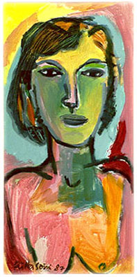 Rossina  1997 70 x 50 cm Eitempera auf Leinwand  