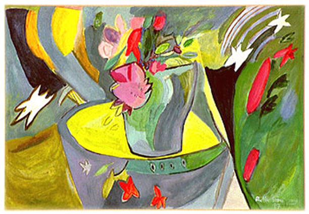 Im Garten 1997 60 x 80 cm Acryl auf Leinwand